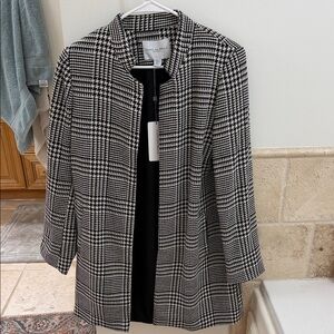 Black and white coat NWT